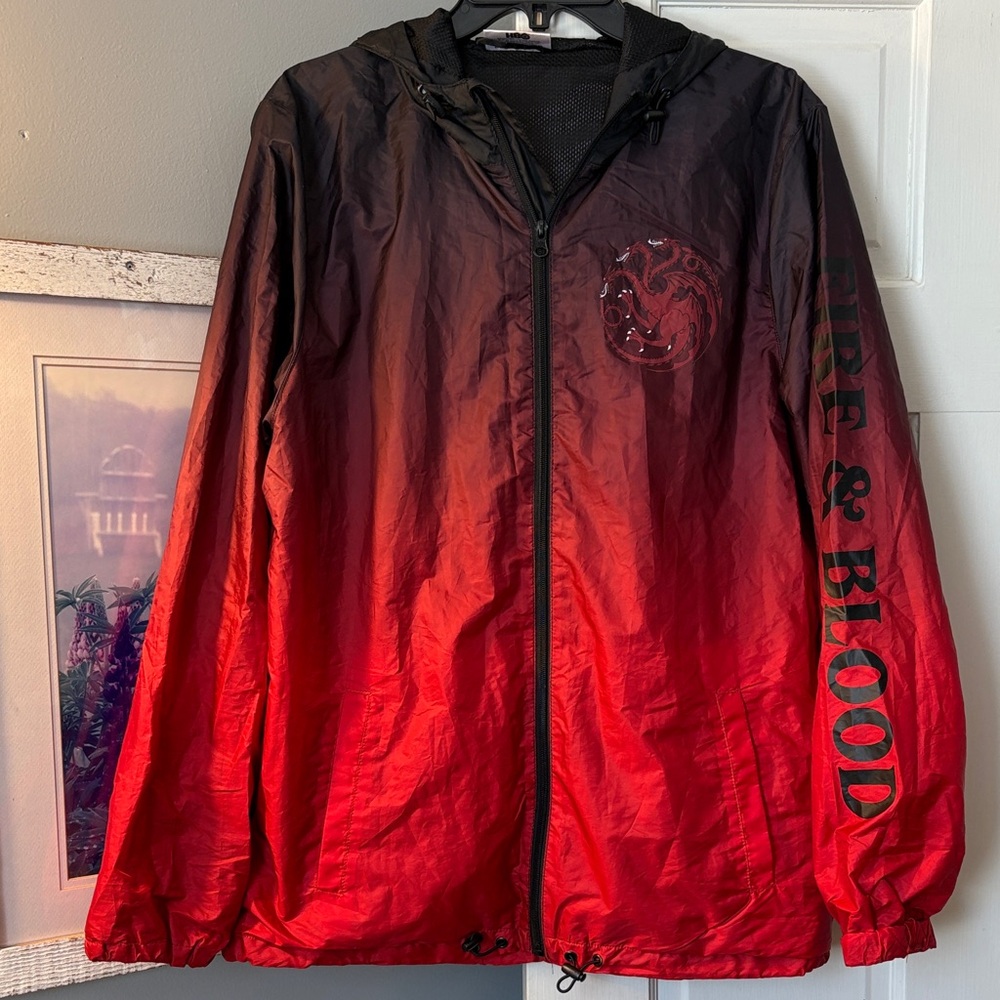 Game of Thrones HBO medium hooded zip jacket!
